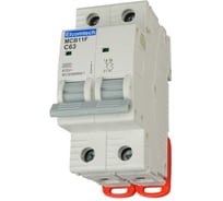 Автоматический выключатель ELCOMTECH MCB11F-6-2C63AC модульный выключатель миниатюрный 2P 63A C 6kA 2х модуль УТ-00033962
