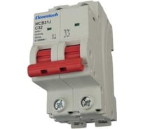 Автоматический выключатель ELCOMTECH MCB31J-4,5-2C32AC модульный выключатель миниатюрный 2P 32A C 4,5kA 2х модуль УТ-00039017