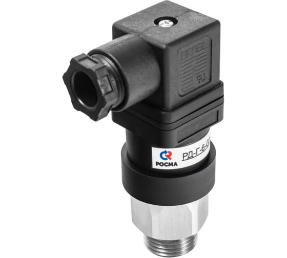 Реле давления РОСМА РД-Г-6 диапазон 3-10МПа, наружная резьба G1/4, мембрана - NBR, разъем Pg9, на понижение давления D070-09081