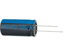 Конденсатор электролитический JAMICON (2шт.) 2200мкФ, 63В, -55/105C, 18x35 / P:7.5 мм, JTK228M063S1AMN35L-480 (2)