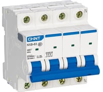 Автоматический выключатель CHINT NXB-63 4P 3А 6кА х-ка D (R) (уп. 3 шт.) 814257