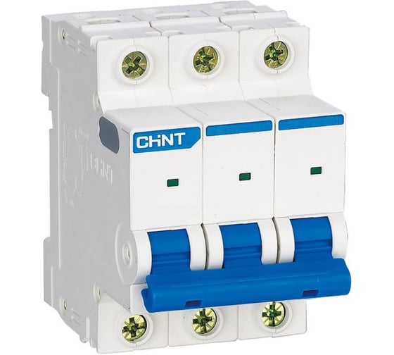 Автоматический выключатель CHINT NXB-63S 3P 3А 4,5кА характеристика D (R) 296836