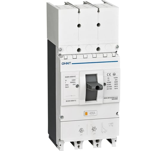 Автоматический выключатель CHINT NM8N-400HVS TM 3P 315А 50кА с рег. термомаг. расцепителем (R) (уп. 2 шт.) 367785