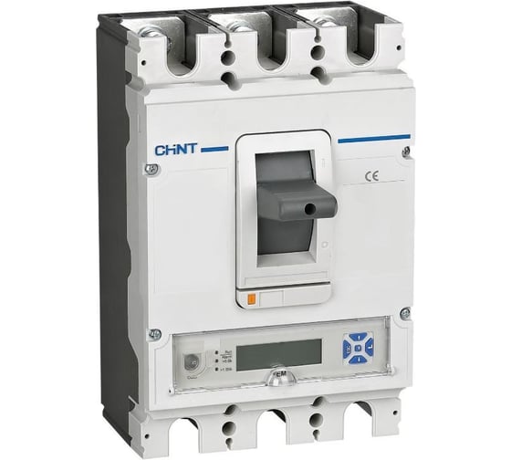 Автоматический выключатель CHINT NM8N-250C EM 3P 63А 36кА с электронным расцепителем, LCD (R) 271372