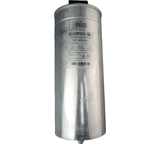 Конденсатор косинусный ELCOMTECH EPC400-30-3 400V 30kVAr 3ph D116x285 УТ-00025970