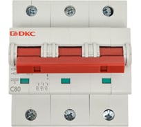 Автоматический модульный выключатель DKC YON MD125 3P 80А C 20kA MD125-3C80