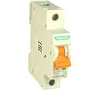 Автоматический выключатель миниатюрный TENGEN TGB3H-63-1PC10 Модульный выключатель 1P 10A C 10kA 1х модуль УТ-00027086
