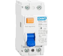 Выключатель дифференциального тока (УЗО) CHINT NXL-63 2P 25А 30мА 6кА тип AC AX (R) 399938