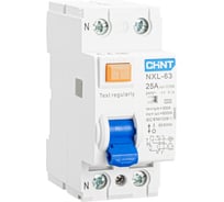 Устройство защитного отключения CHINT ВДТ УЗО NXL-63 2P 25А 30мА 6кА тип A AX (R) 399943