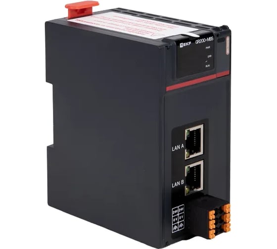 Модуль сетевой удалённого расширения ввода и вывода EKF Modbus TCP GR200-MBS D-CARD GR200-MBS-DCD