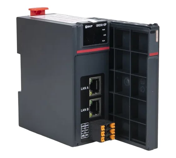 Модуль сетевой удалённого расширения ввода и вывода EKF EtherNET IP GR200-EIP D-CARD GR200-EIP-DCD