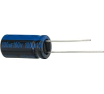 Конденсатор электролитический JAMICON, (5шт.) 100мкФ, 100В, -55/105C, 10x21 / P:5 мм, JTK107M100S1GMH21L-495 (5)