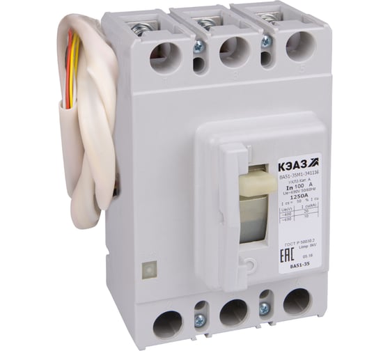 Выключатель автоматический КЭАЗ ВА51-35М2-341816-250А-3000-690AC-НР110AC/DC-УХЛ3- 230541
