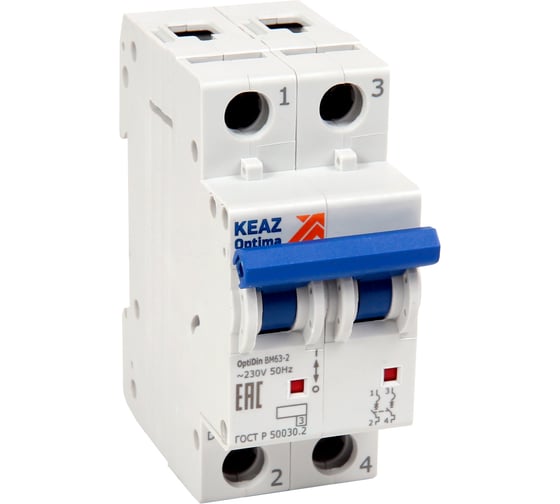 Выключатель автоматический модульный КЭАЗ OptiDin ВМ63-2Z6-25-УХЛ3 342059