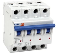 Выключатель автоматический модульный КЭАЗ OptiDin BM63-4ND1-УХЛ3-РЕГ 280540