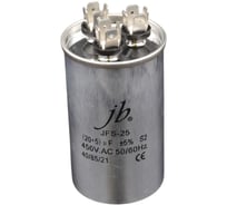 Пусковой конденсатор JB 20uF+5 450VAC +/-5_(JFS25A6520J000000B) JFS-25 (клеммы, для кондиционеров, 3 вывода) 50_85 (алюминиевый корпус) 00-00017441