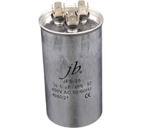 Пусковой конденсатор JB 35uF+5 450VAC +/-5_(JFS25A6535J000000B) JFS-25 (клеммы, для кондиционеров,3 вывода) 55_100 (алюминиевый корпус) 00-00017450