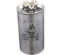 Пусковой конденсатор JB 70uF+5 450VAC +/-5_(JFS25A6570J000000B) JFS-25 (клеммы, для кондиционеров, 3 вывода) 65_116 (алюминиевый корпус) 00-00017464