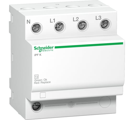 Устройство защиты от импульсных перенапряжений Systeme Electric Acti 9 Т2 iPF K 40 40kA 340В 3P+N SE A9L15688