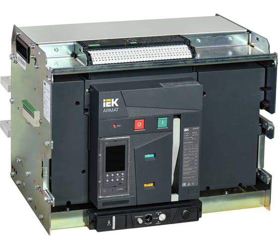 Выключатель автоматический воздушный IEK ARMAT AR-A5Y TD40 3P F VR 135кА расцепитель TD 4000А 3P стационарный с аксессуарами ~220-240В: реле отключения, реле включения, моторный привод AR-ACB-3FG-135-4000A-TDCF