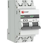 Автоматический выключатель EKF 2P 13А C 6кА ВА 47-63 DC PROxima 60 шт mcb4763-DC-2-13C-pro