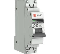 Автоматический выключатель EKF 1P 40А C 6кА ВА 47-63 DC PROxima mcb4763-DC-1-40C-pro
