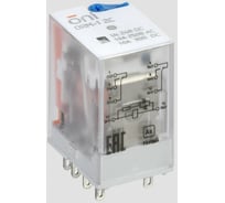 Интерфейсное реле ONI ORM-1 2C 24В DC с LED и тест. кнопкой ORM-1-2C-DC24V-L-B