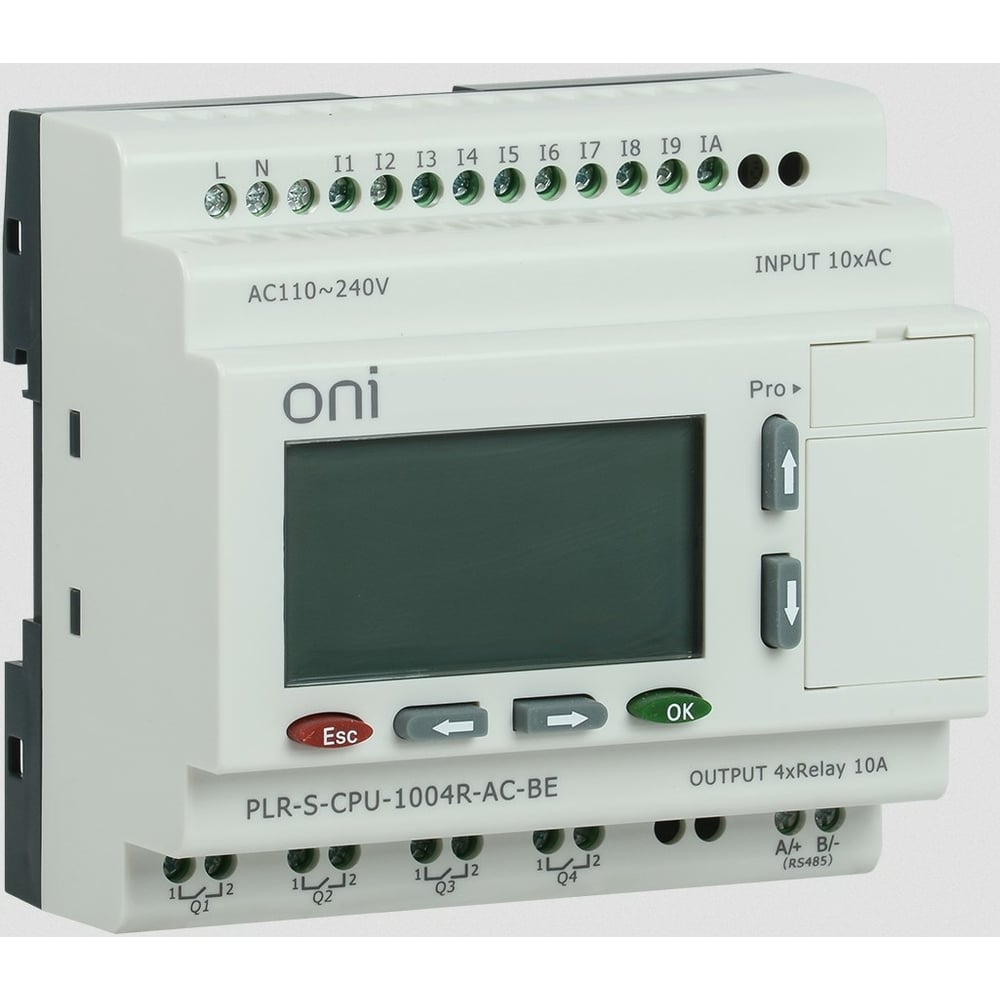 Логическое реле ONI PLR-S CPU1004R 220В AC с экраном PLR-S-CPU-1004R-AC ...