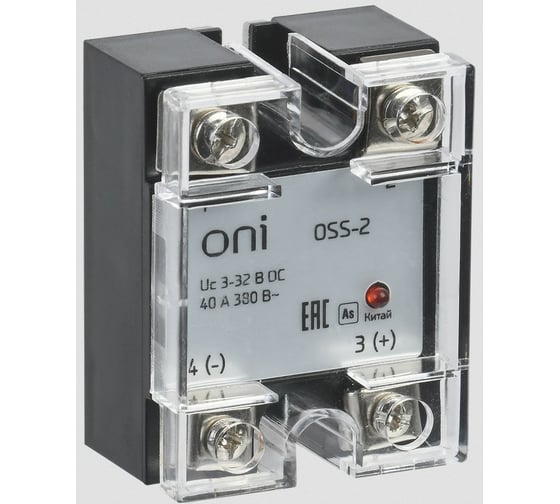 Твердотельное реле ONI OSS-2 25А 380В AC 3-32В DC OSS-2-3-25-B