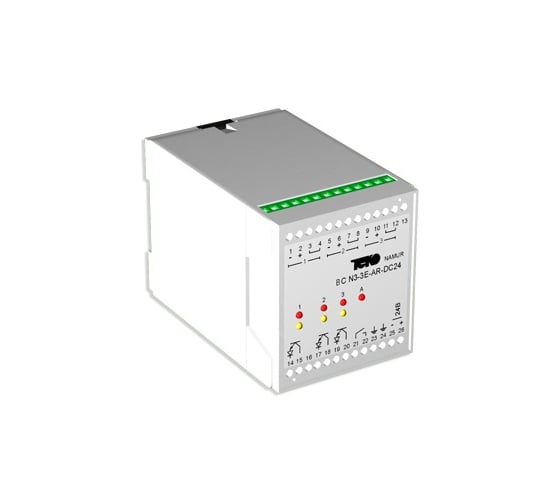 Блок сопряжения ТЕКО BC N3-3R-AR-AC220-C, под.выключатель 3,релейный выход 3, электронный выход 0,номинальное напряжение 220 В AC,раб.тем-ры-25...+70C 00-00028129 1