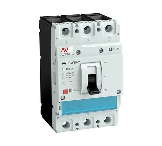 Автоматический выключатель EKF AV POWER-2/3 100А 80kA TR AVERES mccb-23-100H-TR-av 1