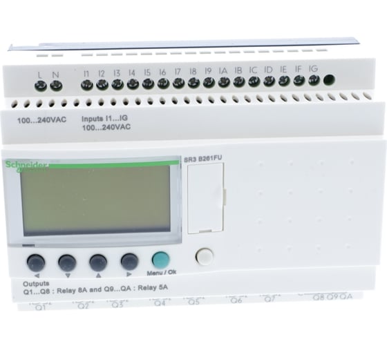 Интелектуальное реле Systeme Electric Zelio Logic 26 I/O 240V AC SE SR3B261FU