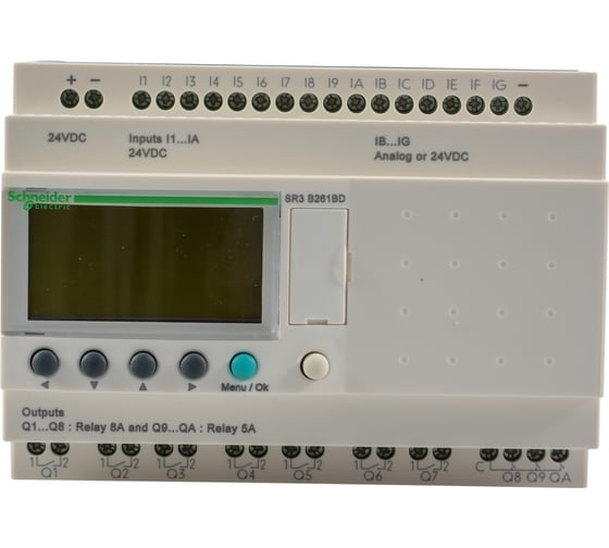 Интелектуальное реле Systeme Electric Zelio Logic 26 I/O 24V DC SE SR3B261BD