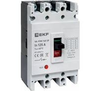 Выключатель автоматический в литом корпусе EKF ВА-99М 160/125А 3P 10In 35кА с термомагнитным расцепителем mccb99-160-125m