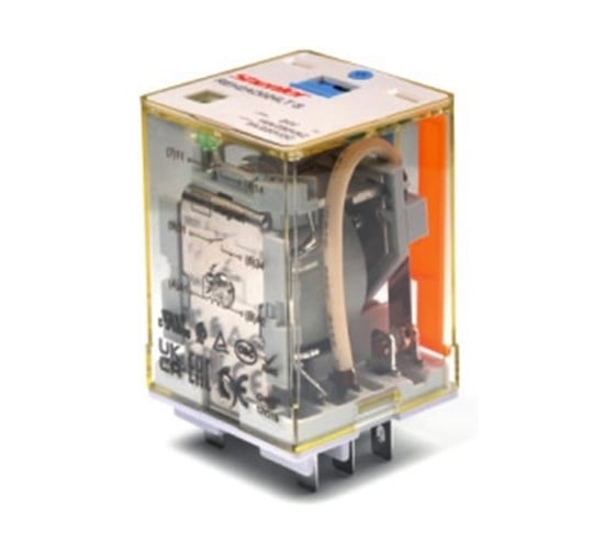 Реле SHENLER НТК Приборэнерго 1NO, 16A(400VAC)/ 10A(220VDC), 230VAC, мех. индикация, тест-кнопка, LED, магнит REH1AO730LTS