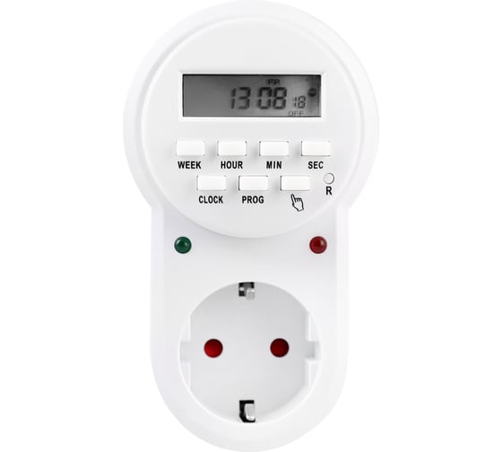 Таймер цифровой розеточный CAMELION Camelion BND-50/SG8 (круглый, 7-дневная программа, 230/16А) 15554