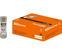 Плавкая вставка TDM ELECTRIC ПВЦ-С3 14х51 aR (быстродействующая) 40А SQ0729-0053