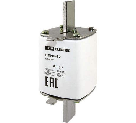 Плавкая вставка TDM ELECTRIC ППНН-37 габ.2, 80А SQ0713-0089