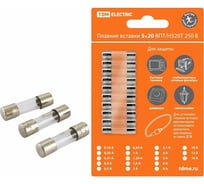 Плавкая вставка TDM ELECTRIC ВПБ6-2 0,25А 250В упак 10 шт. SQ0738-0002