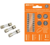 Плавкая вставка TDM ELECTRIC ВПТ6-2 0,25А 250В упак 10 шт. SQ0738-0102