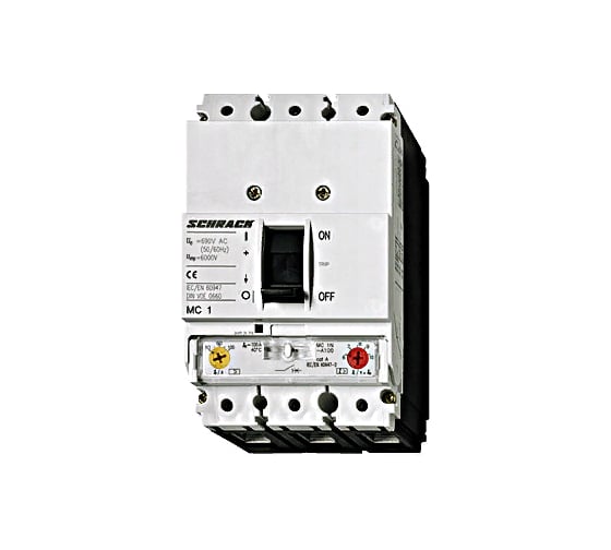 Автоматический выключатель Schrack Technik тип M, 3-полюсный, 50kA, 63A MC163236