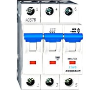 Автоматический выключатель Schrack Technik хар-ка С, 3-полюсный, 16А, 10кА, МЕ BM017316ME