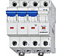 Автоматический выключатель Schrack Technik хар-ка С, 3-полюсный+N, 4А, 10кА BM017804