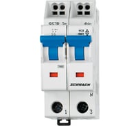 Автоматический выключатель Schrack Technik характеристика C, 1пол+N, 4А, 10кА, пружинная клемма BM027604--