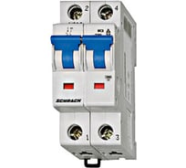 Автоматический выключатель Schrack Technik характеристика C, 2 полюса, 4А, 6кА BM617204--