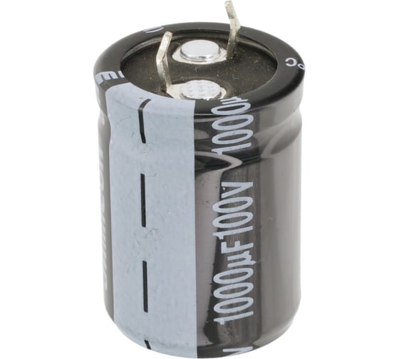 Конденсатор электролитический JAMICON , 1000мкФ, 100В, 105C, 30x50 / P:10 мм, (Snap-In), THS108M100S1A5Q30L-518