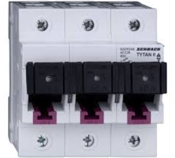 Держатель предохранителя Schrack Technik TYTAN II, 3-полюса,  50A, фиксированный IS509350--
