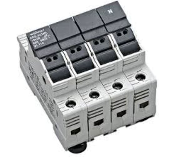 Держатель для цилиндрических предохранителей Schrack Technik 32A, 690V, 3-полюса+N SI311140--
