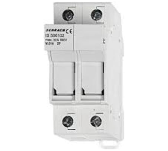 Держатель предохранителя Schrack Technik 10*38мм, 2-полюса, 32А IS506102--