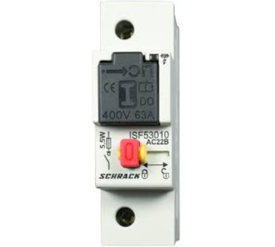 Держатель предохранителя Schrack Technik D02, 1-полюс, 10A, отключаемый ISF53010--